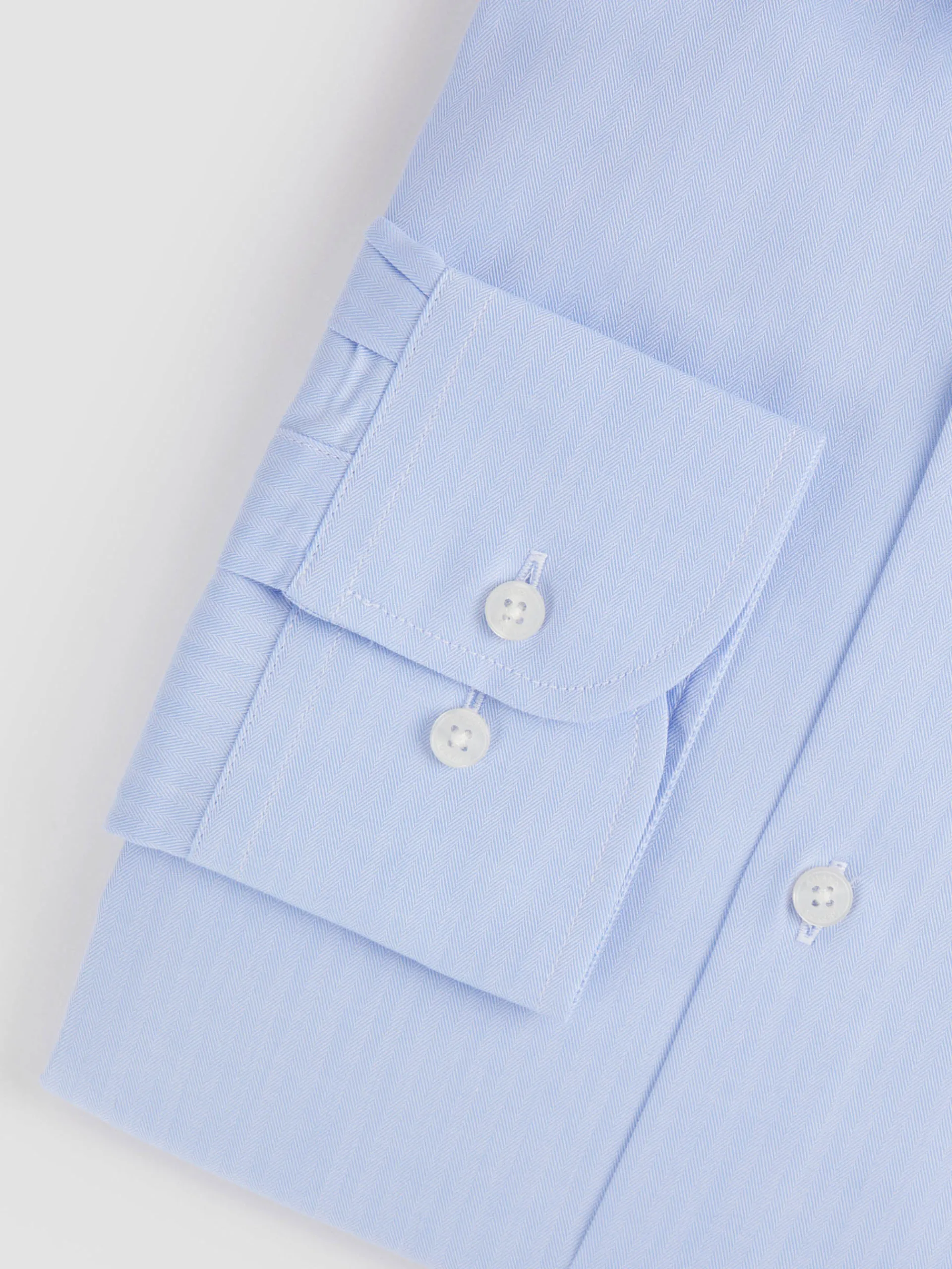 Camisas Vestir|Camisas Vestir-Alvaro Moreno CAMISA VESTIR HERRINGBONE Celeste