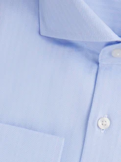 Camisas Vestir|Camisas Vestir-Alvaro Moreno CAMISA VESTIR HERRINGBONE Celeste