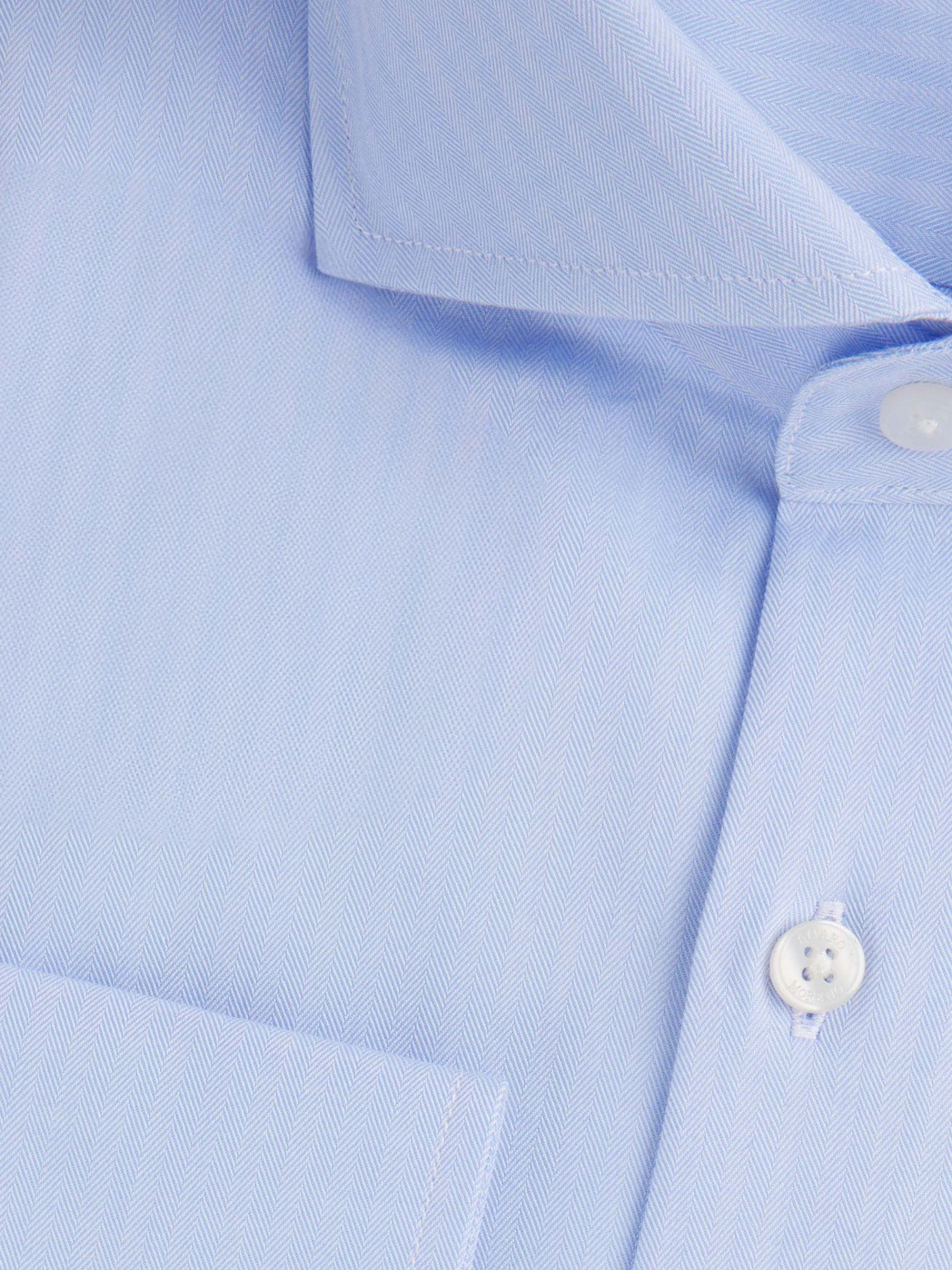 Camisas Vestir|Camisas Vestir-Alvaro Moreno CAMISA VESTIR HERRINGBONE Celeste