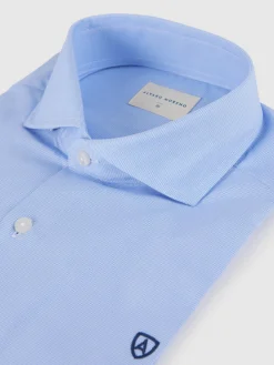 Camisas Vestir|Camisas Vestir-Alvaro Moreno CAMISA VESTIR MICRO GALLO Celeste