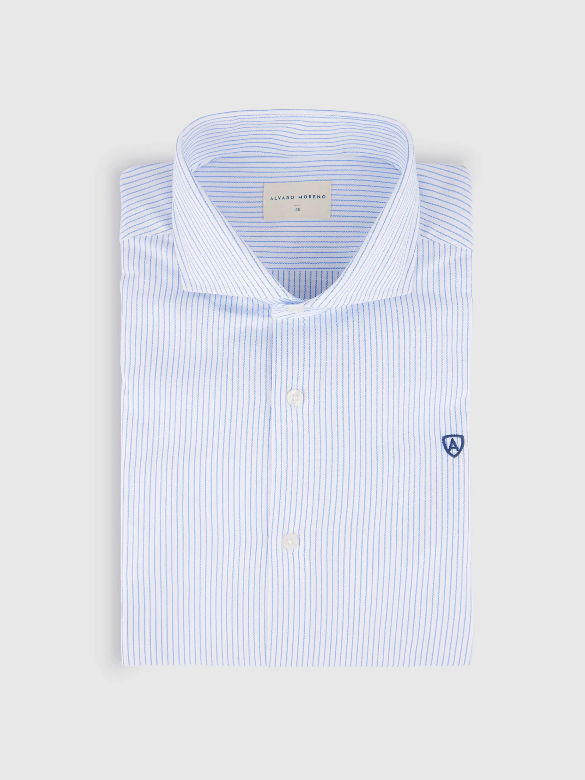 Camisas Vestir|Camisas Vestir-Alvaro Moreno CAMISA VESTIR P. POINT Celeste