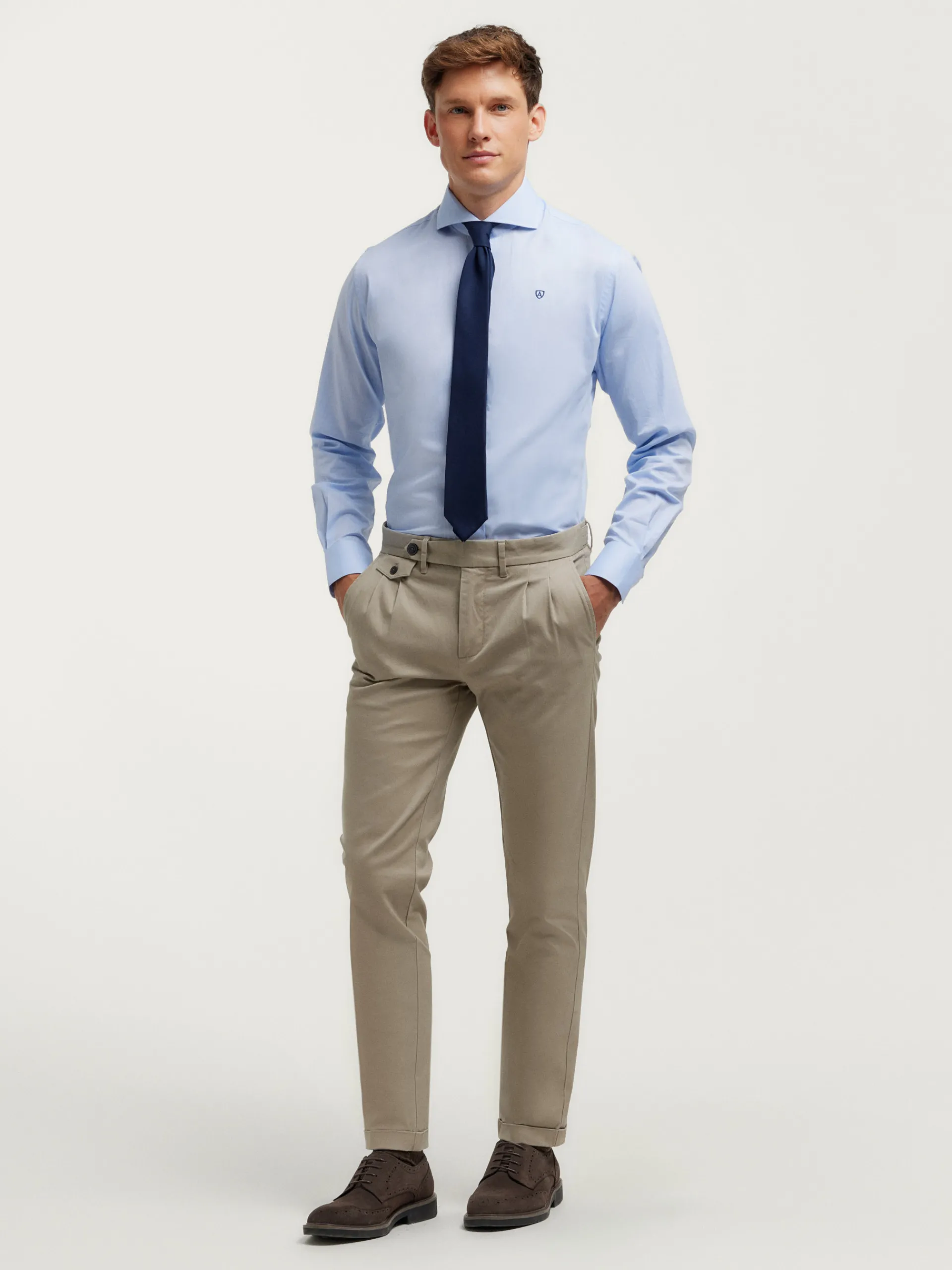 Camisas Vestir|Camisas Vestir-Alvaro Moreno CAMISA VESTIR P.POINT Celeste