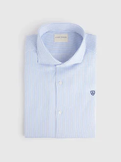 Camisas Vestir|Camisas Vestir-Alvaro Moreno CAMISA VESTIR RAYAS Celeste