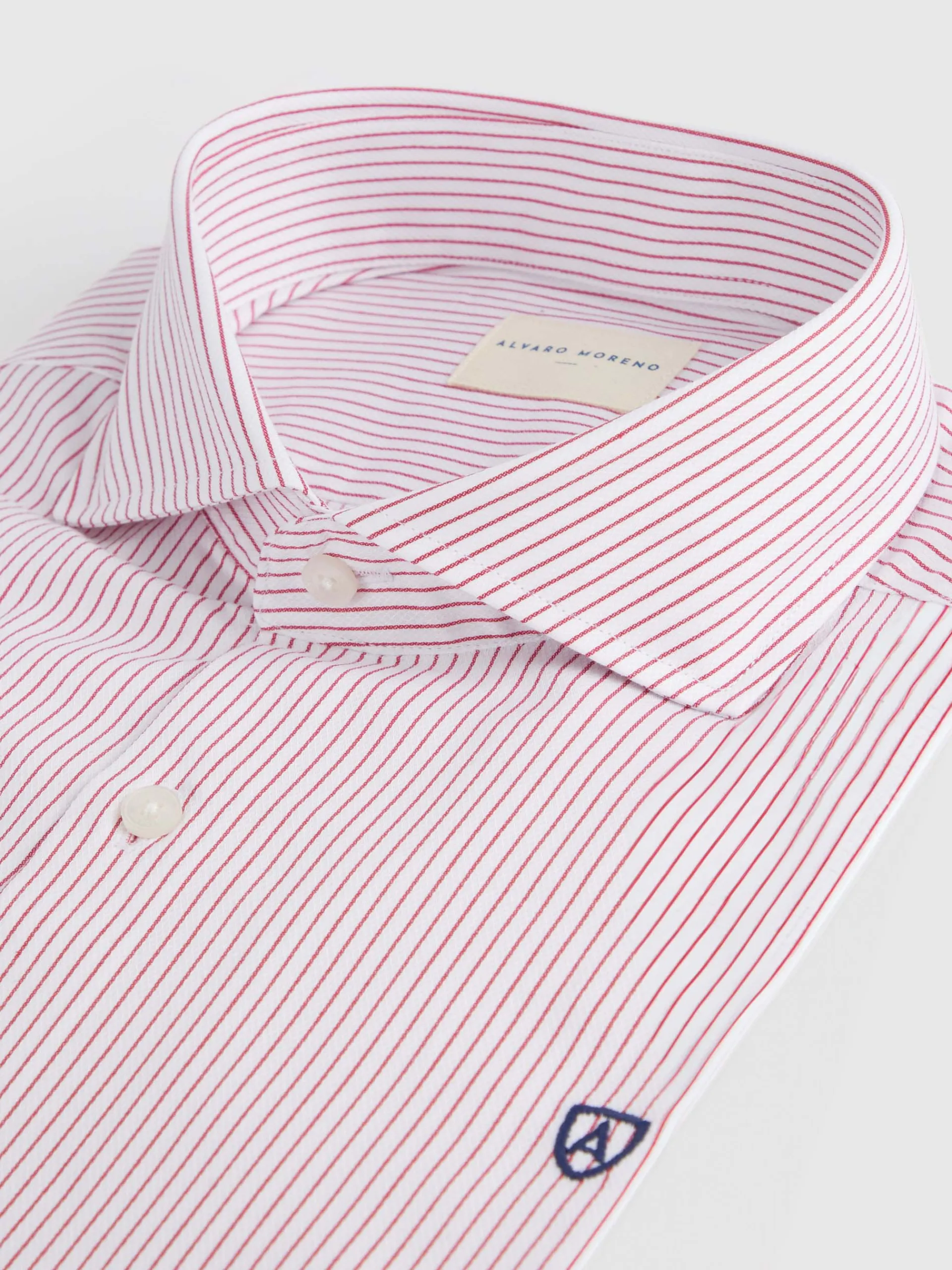 Camisas Vestir|Vestir-Alvaro Moreno CAMISA VESTIR RAYAS Rojo