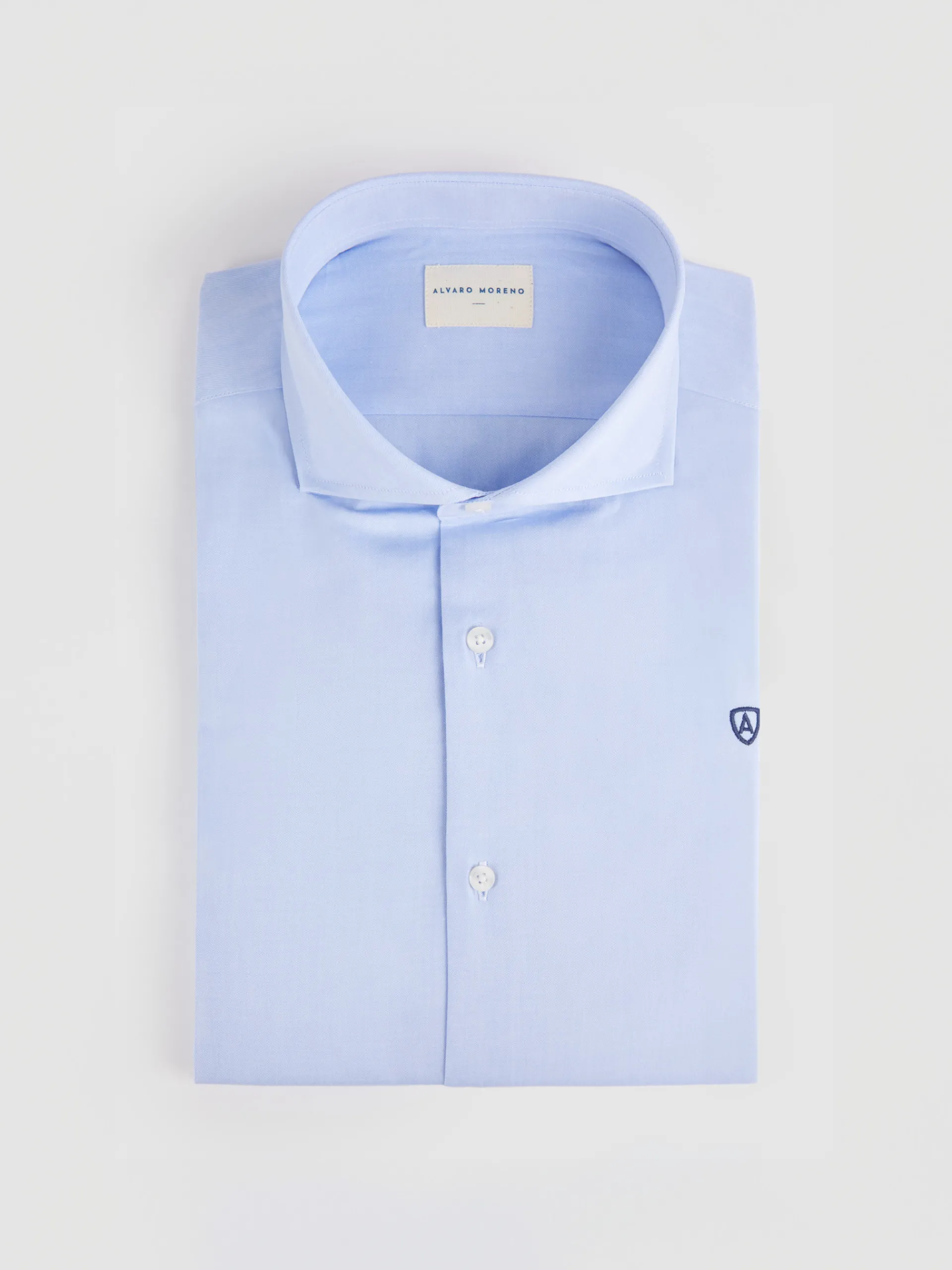 Camisas Vestir|Camisas Vestir-Alvaro Moreno CAMISA VESTIR TWILL Celeste