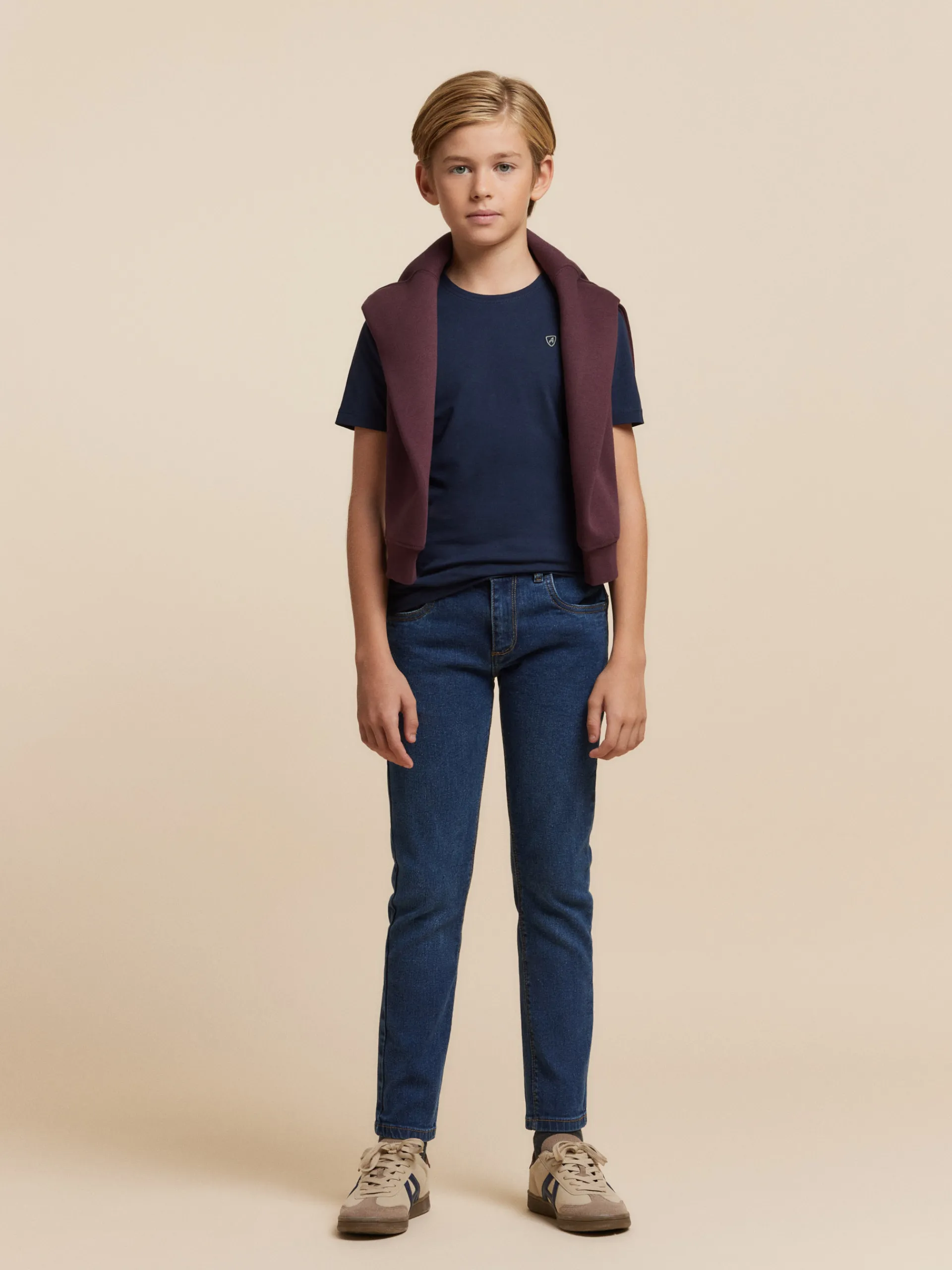 Camisetas-Alvaro Moreno CAMISETA BASICA KIDS Azul Marino