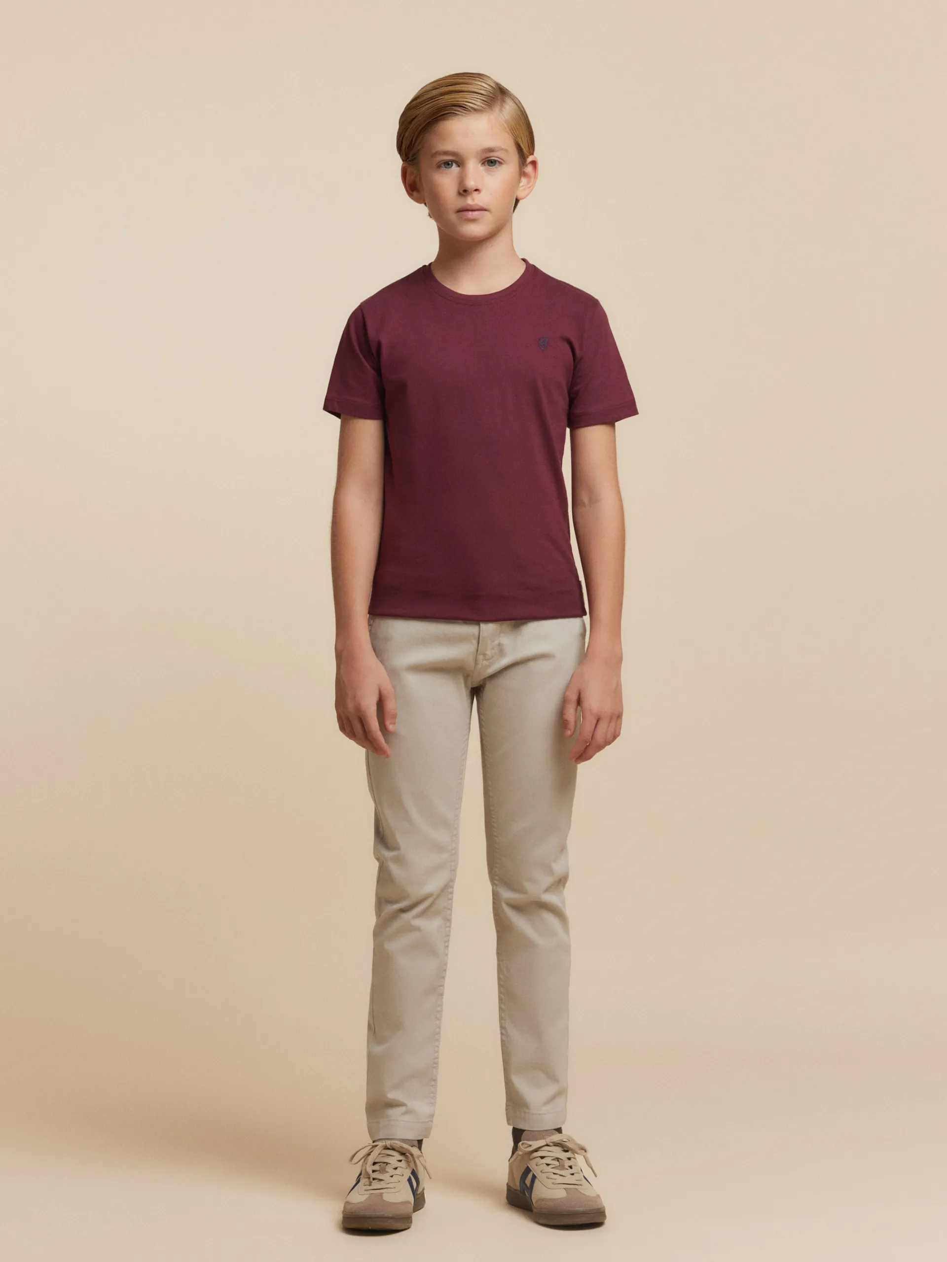 Camisetas-Alvaro Moreno CAMISETA BASICA KIDS Burdeos