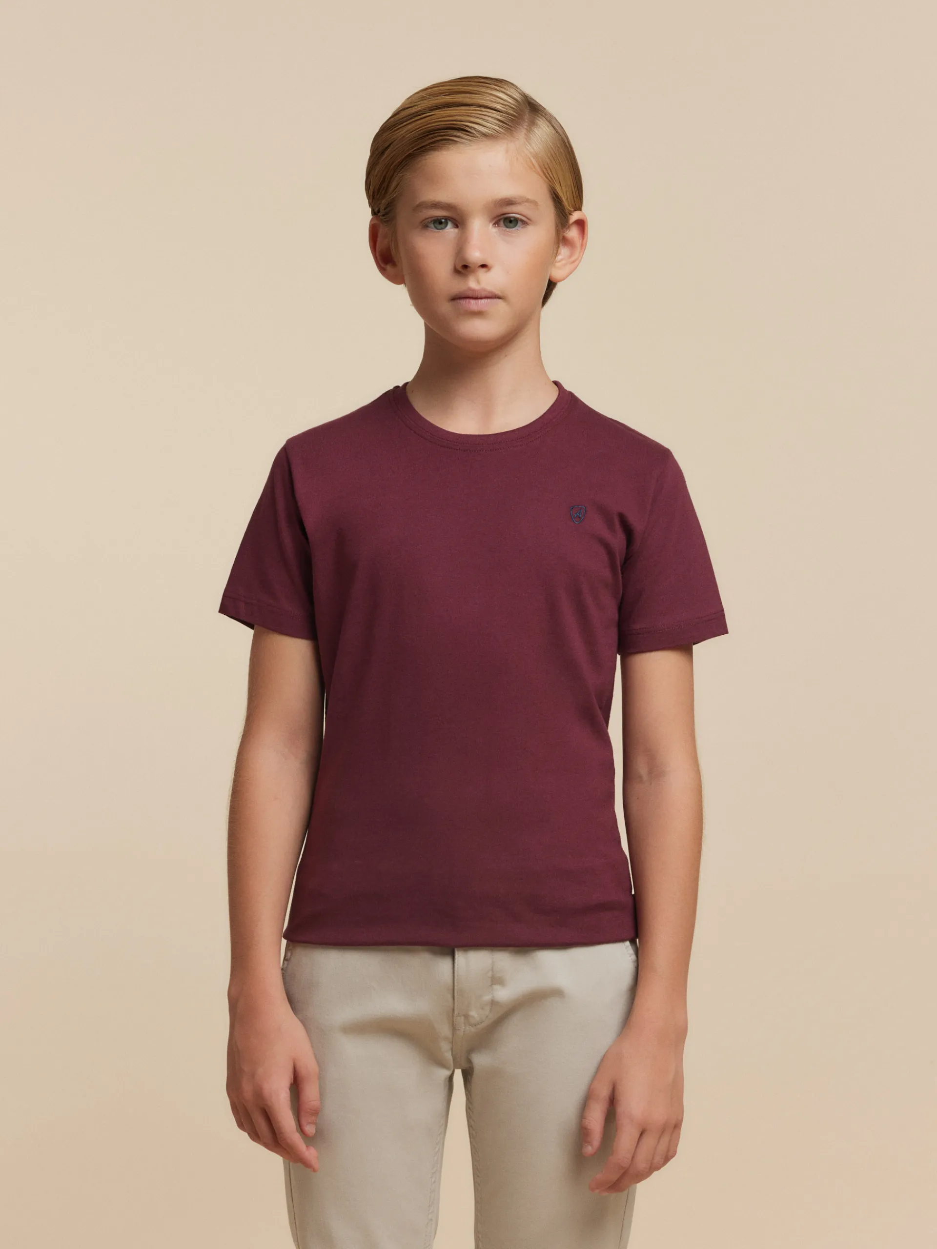 Camisetas-Alvaro Moreno CAMISETA BASICA KIDS Burdeos