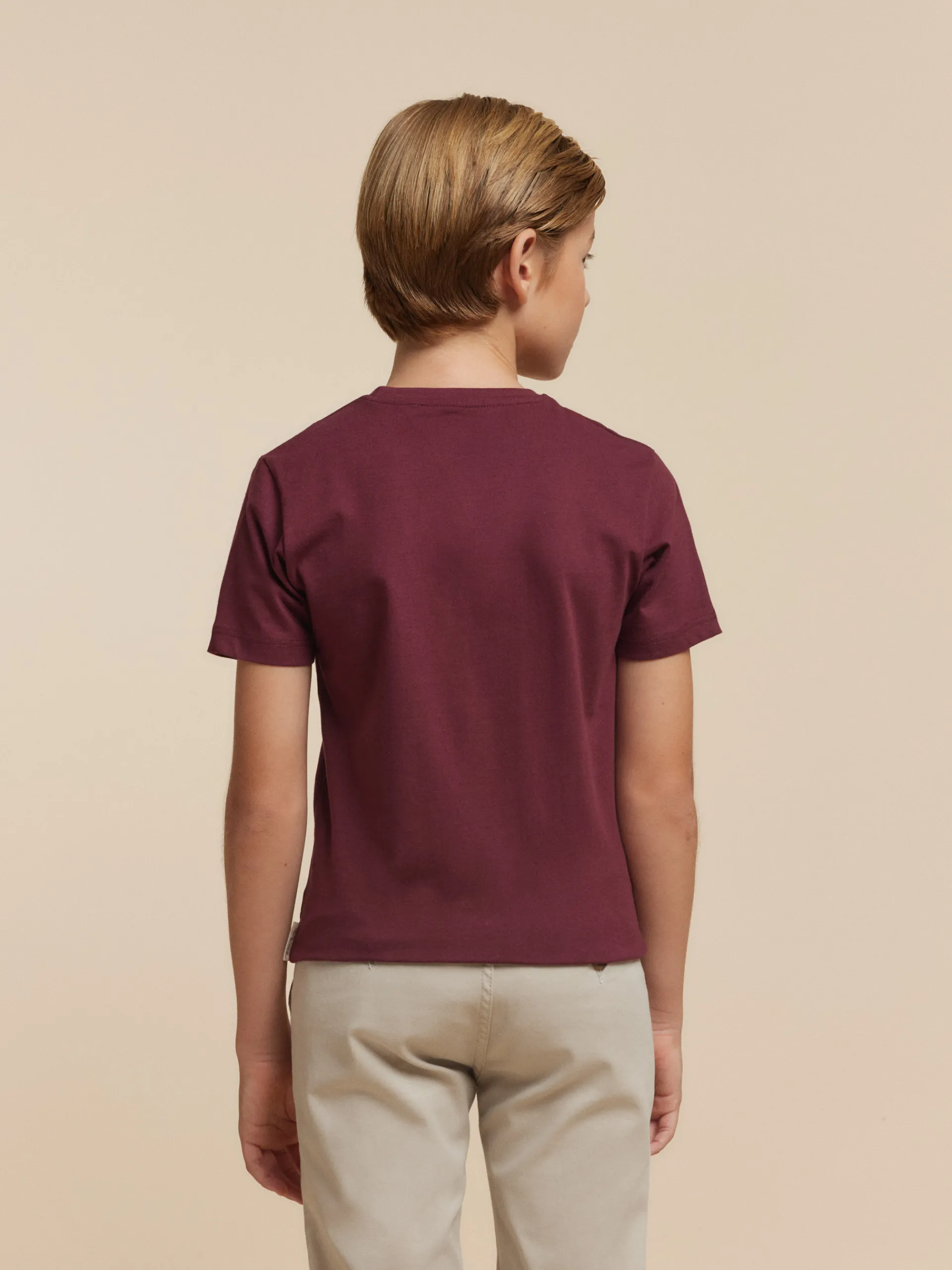 Camisetas-Alvaro Moreno CAMISETA BASICA KIDS Burdeos