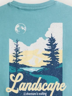 Camisetas-Alvaro Moreno CAMISETA LANDSCAPE KIDS Verde Agua