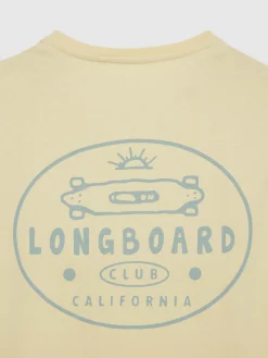 Camisetas-Alvaro Moreno CAMISETA LONGBOARD Amarillo