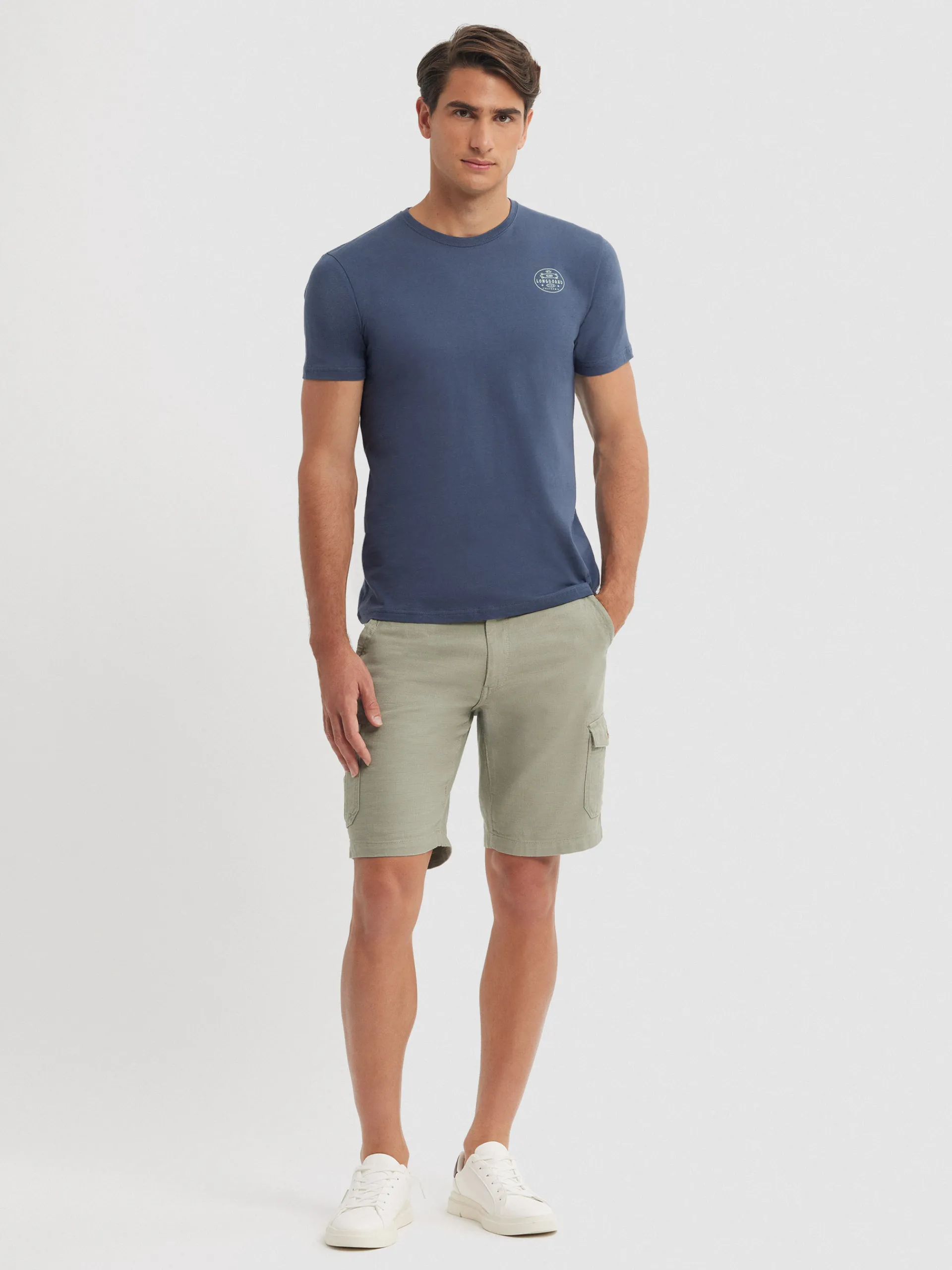 Camisetas-Alvaro Moreno CAMISETA LONGBOARD Azul Marino