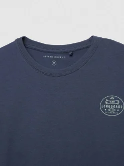 Camisetas-Alvaro Moreno CAMISETA LONGBOARD Azul Marino
