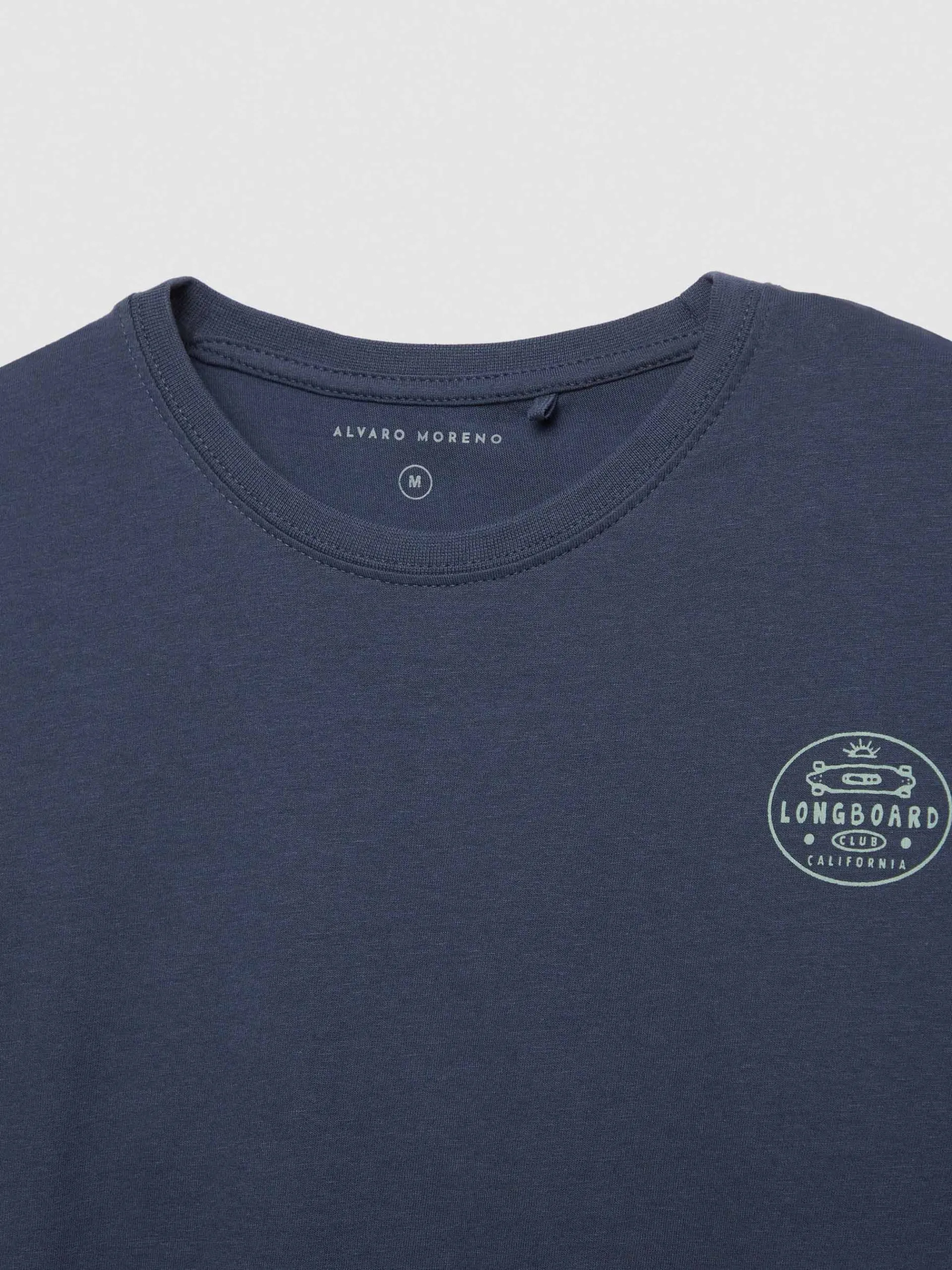 Camisetas-Alvaro Moreno CAMISETA LONGBOARD Azul Marino