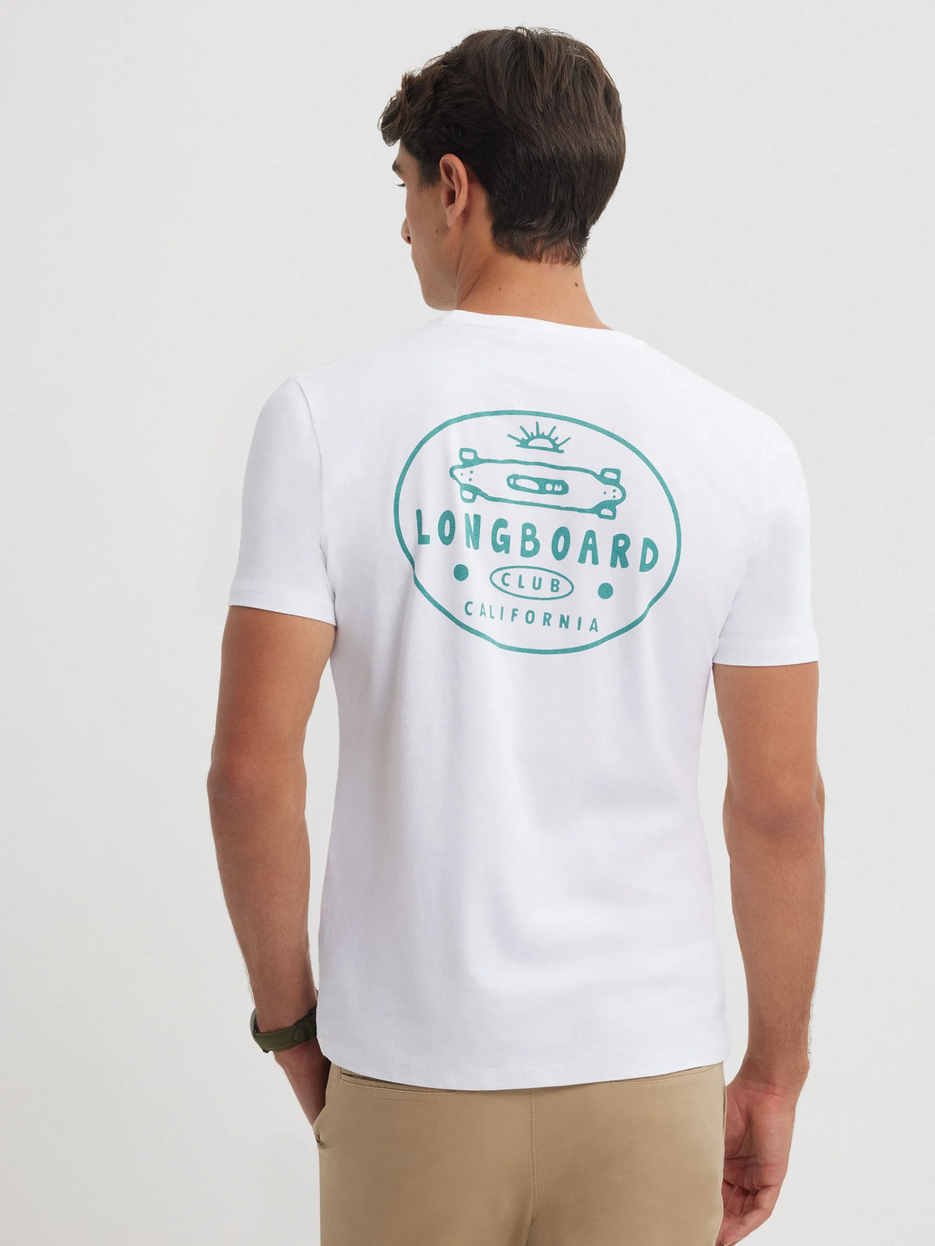 Camisetas-Alvaro Moreno CAMISETA LONGBOARD Blanco
