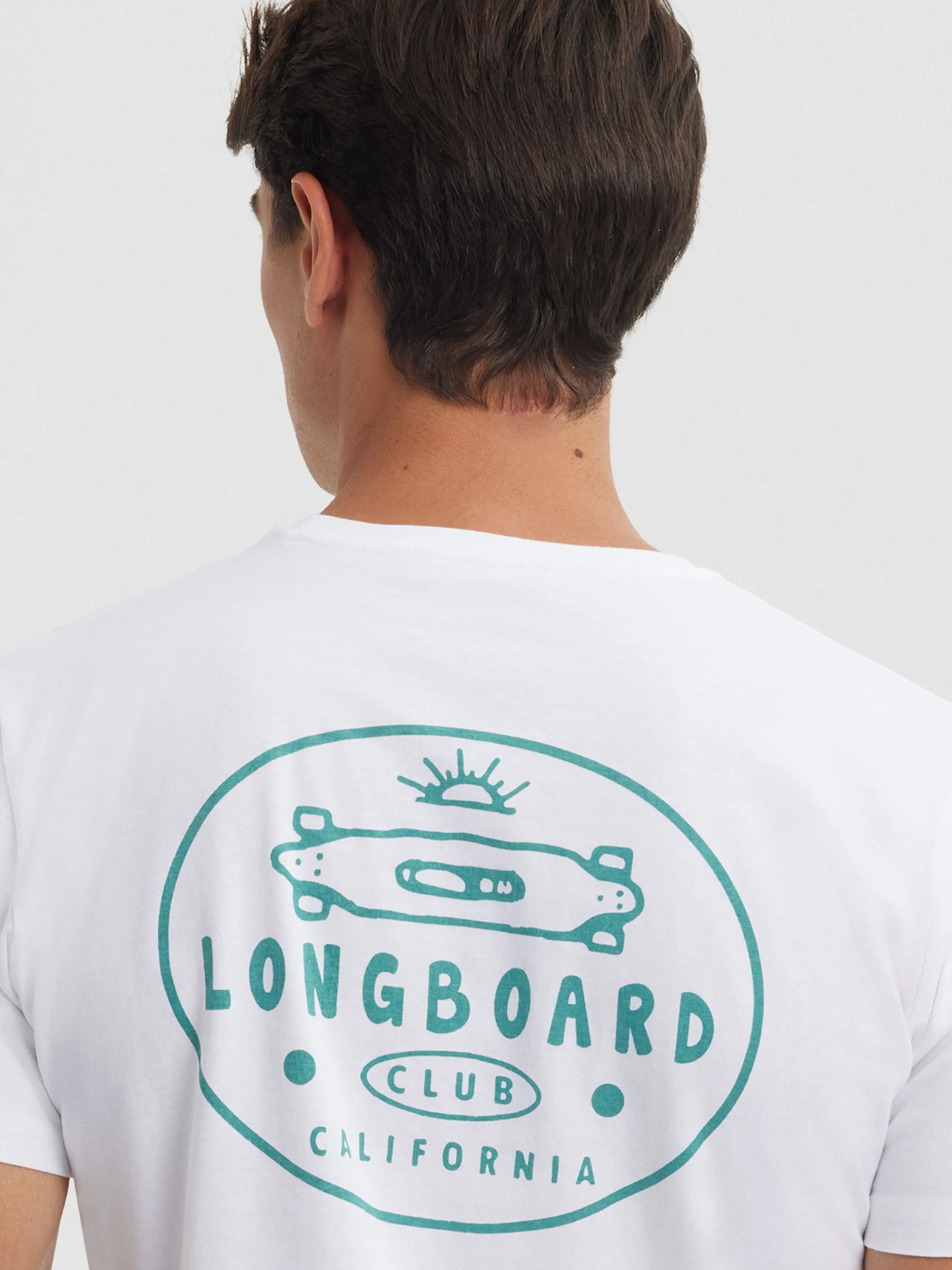 Camisetas-Alvaro Moreno CAMISETA LONGBOARD Blanco