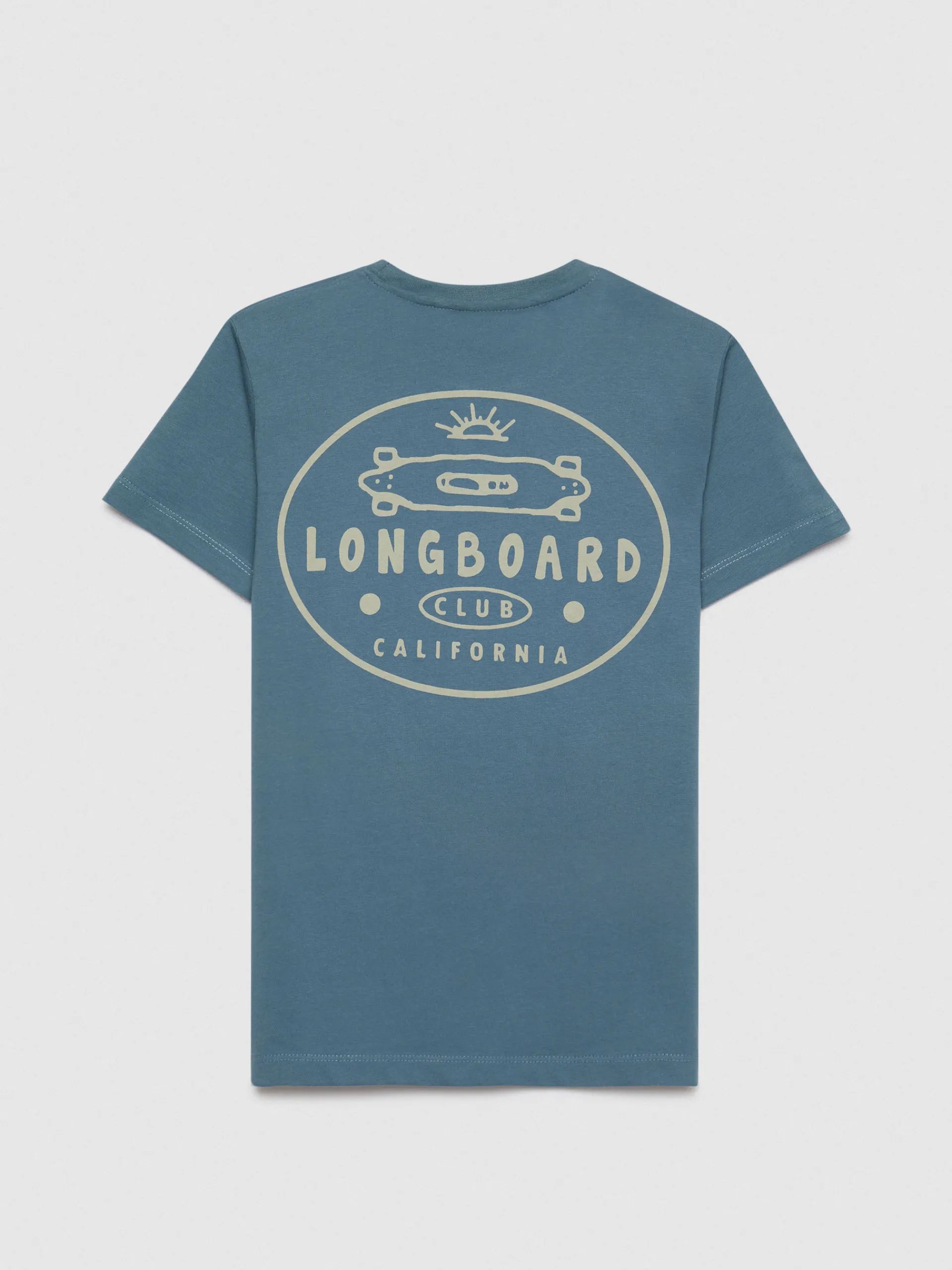 Camisetas-Alvaro Moreno CAMISETA LONGBOARD KIDS Azul