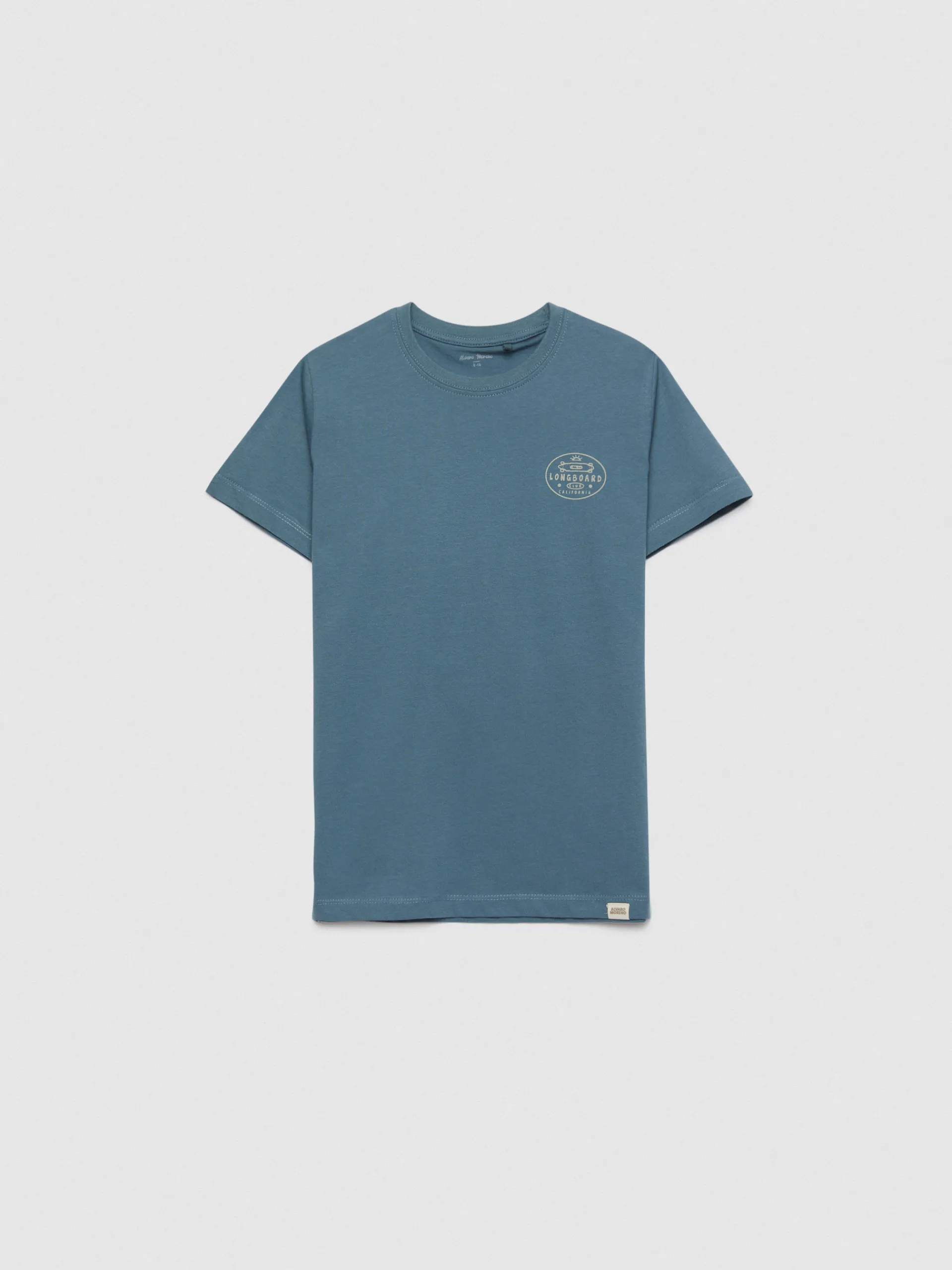 Camisetas-Alvaro Moreno CAMISETA LONGBOARD KIDS Azul