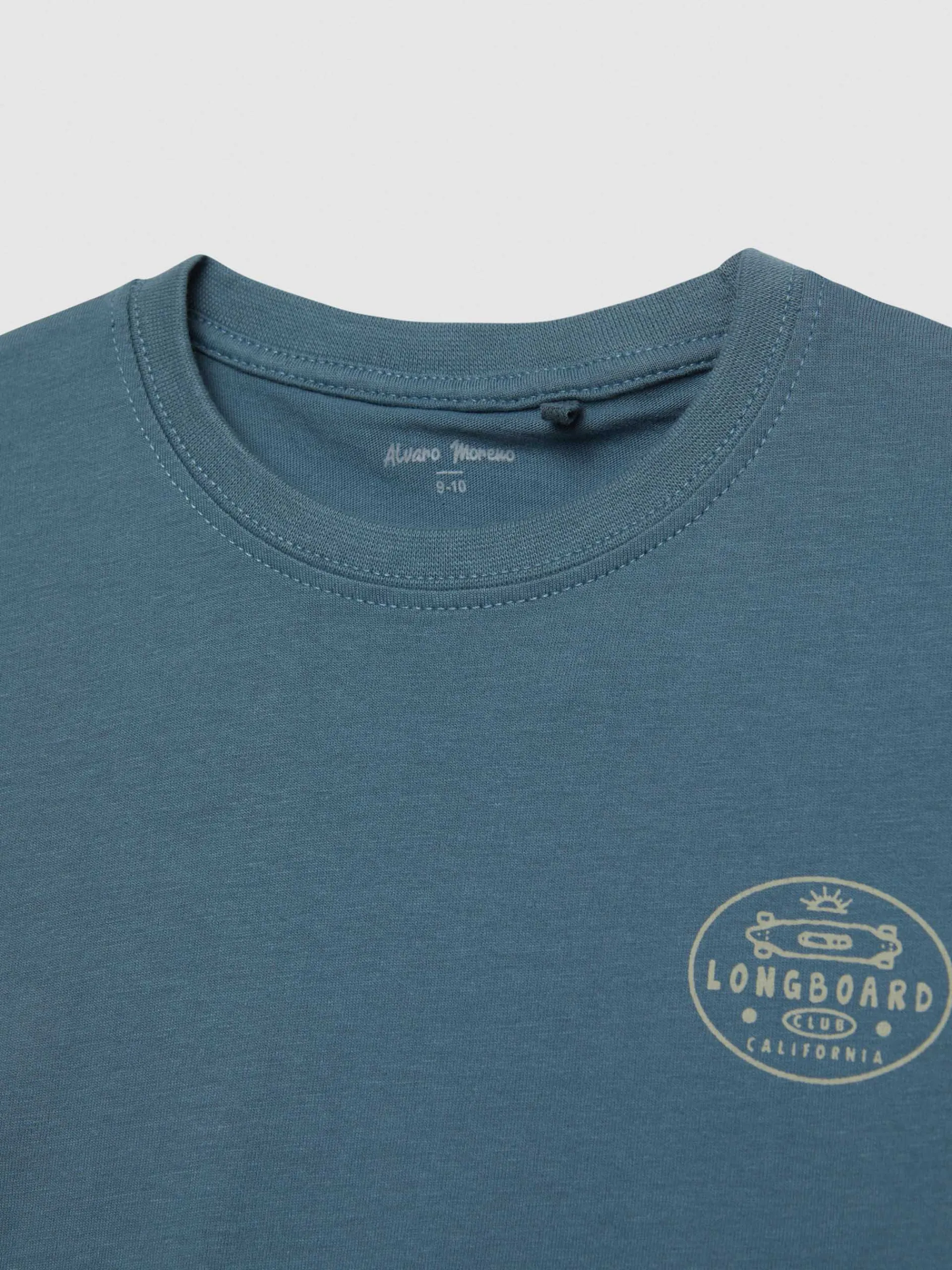 Camisetas-Alvaro Moreno CAMISETA LONGBOARD KIDS Azul