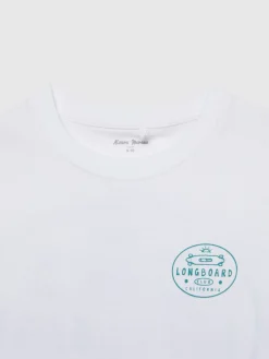 Camisetas-Alvaro Moreno CAMISETA LONGBOARD KIDS Blanco