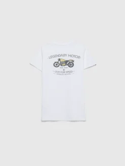 Camisetas-Alvaro Moreno CAMISETA MOTOR KIDS Blanco