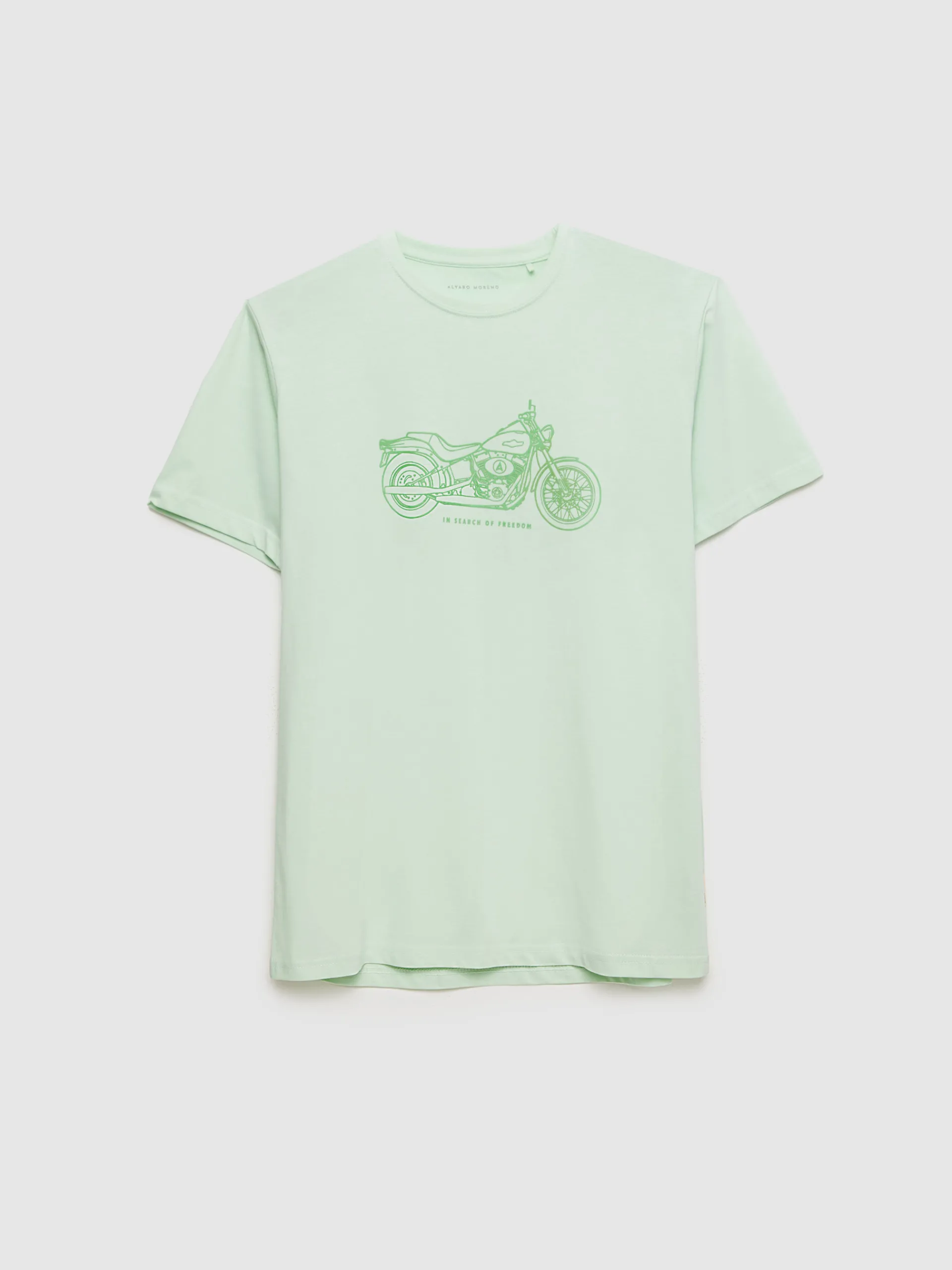 Camisetas-Alvaro Moreno CAMISETA MOTORCYCLE Verde
