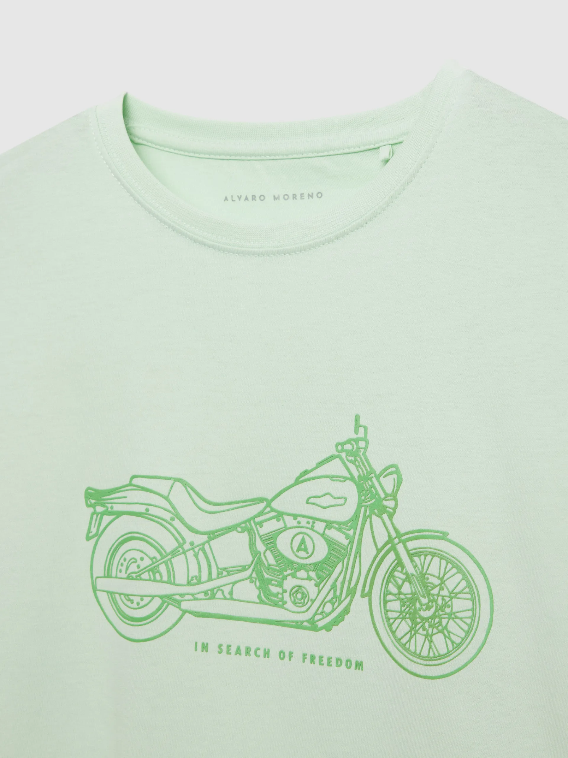Camisetas-Alvaro Moreno CAMISETA MOTORCYCLE Verde