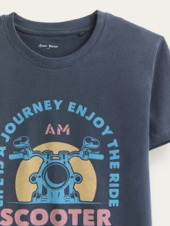 Camisetas-Alvaro Moreno CAMISETA SCOOTER KIDS Azul Marino