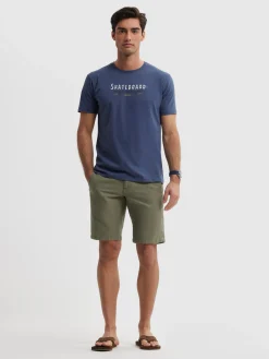 Camisetas-Alvaro Moreno CAMISETA SKATEBOARD Azul Marino