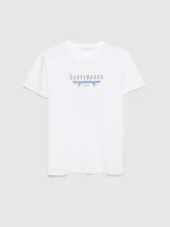 Camisetas-Alvaro Moreno CAMISETA SKATEBOARD Blanco