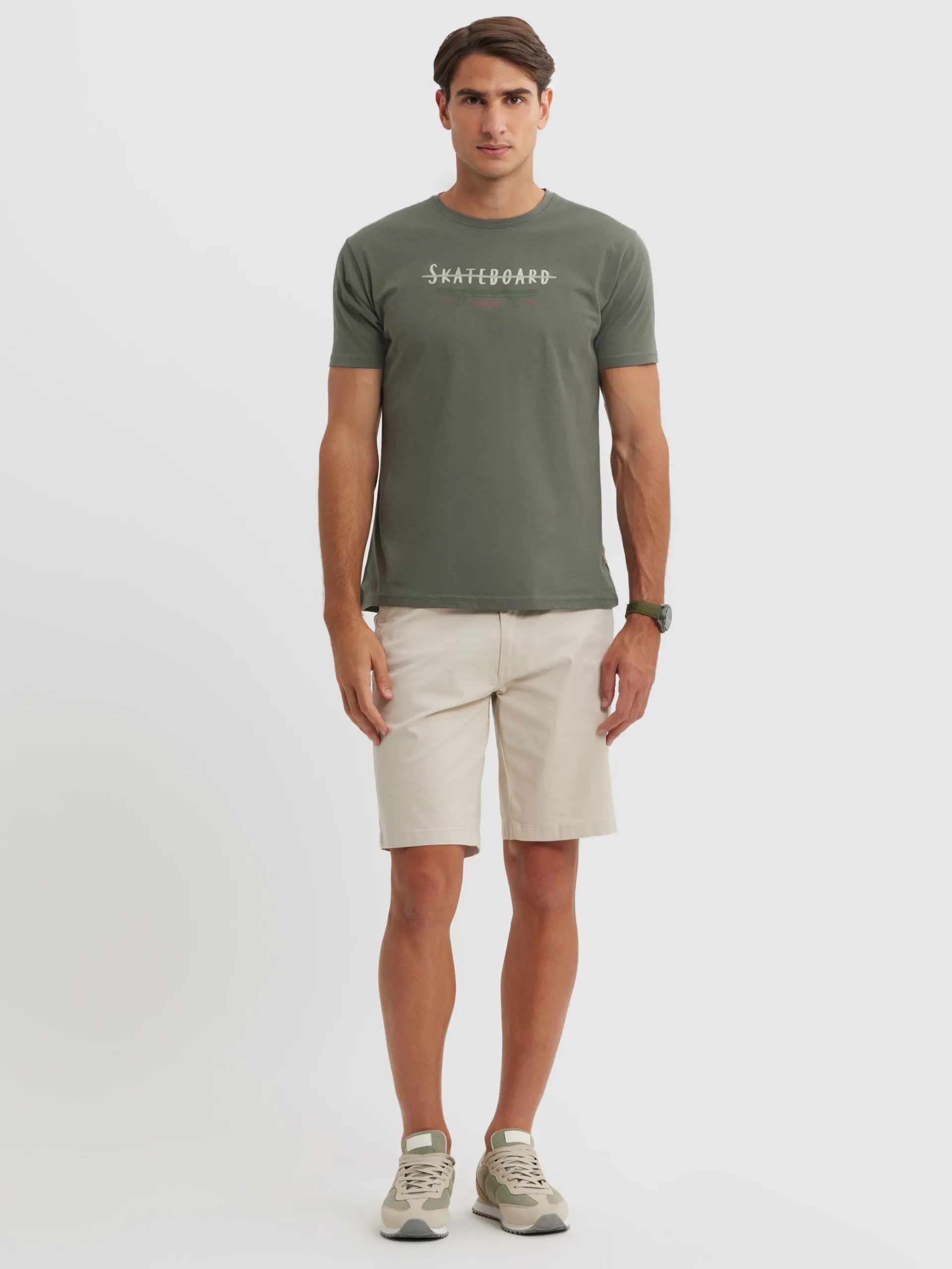 Camisetas-Alvaro Moreno CAMISETA SKATEBOARD Verde