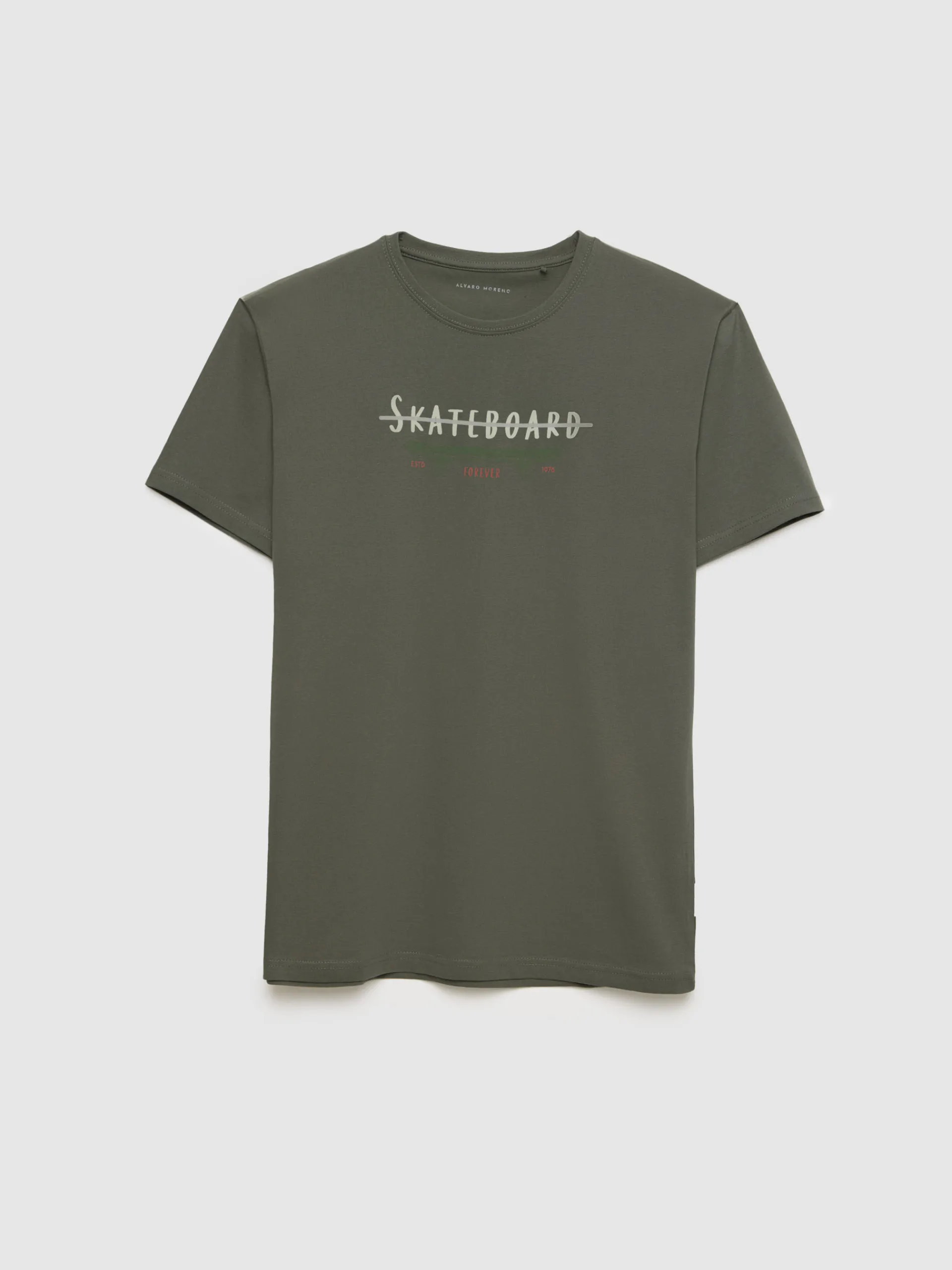 Camisetas-Alvaro Moreno CAMISETA SKATEBOARD Verde