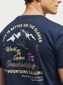 Teen|Camisetas-Alvaro Moreno CAMISETA SNOW Azul Marino