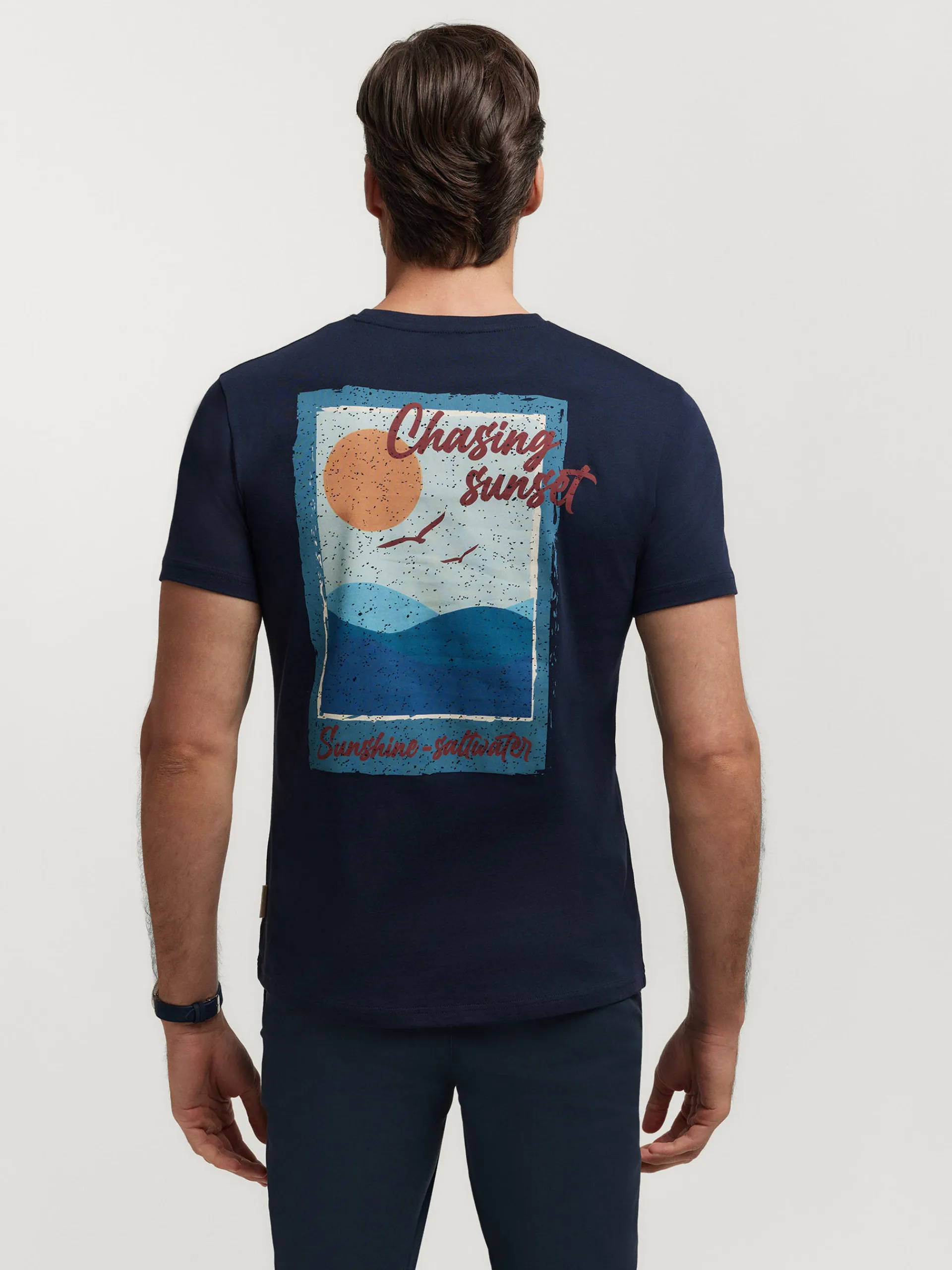 Camisetas-Alvaro Moreno CAMISETA SUNSET Azul Marino