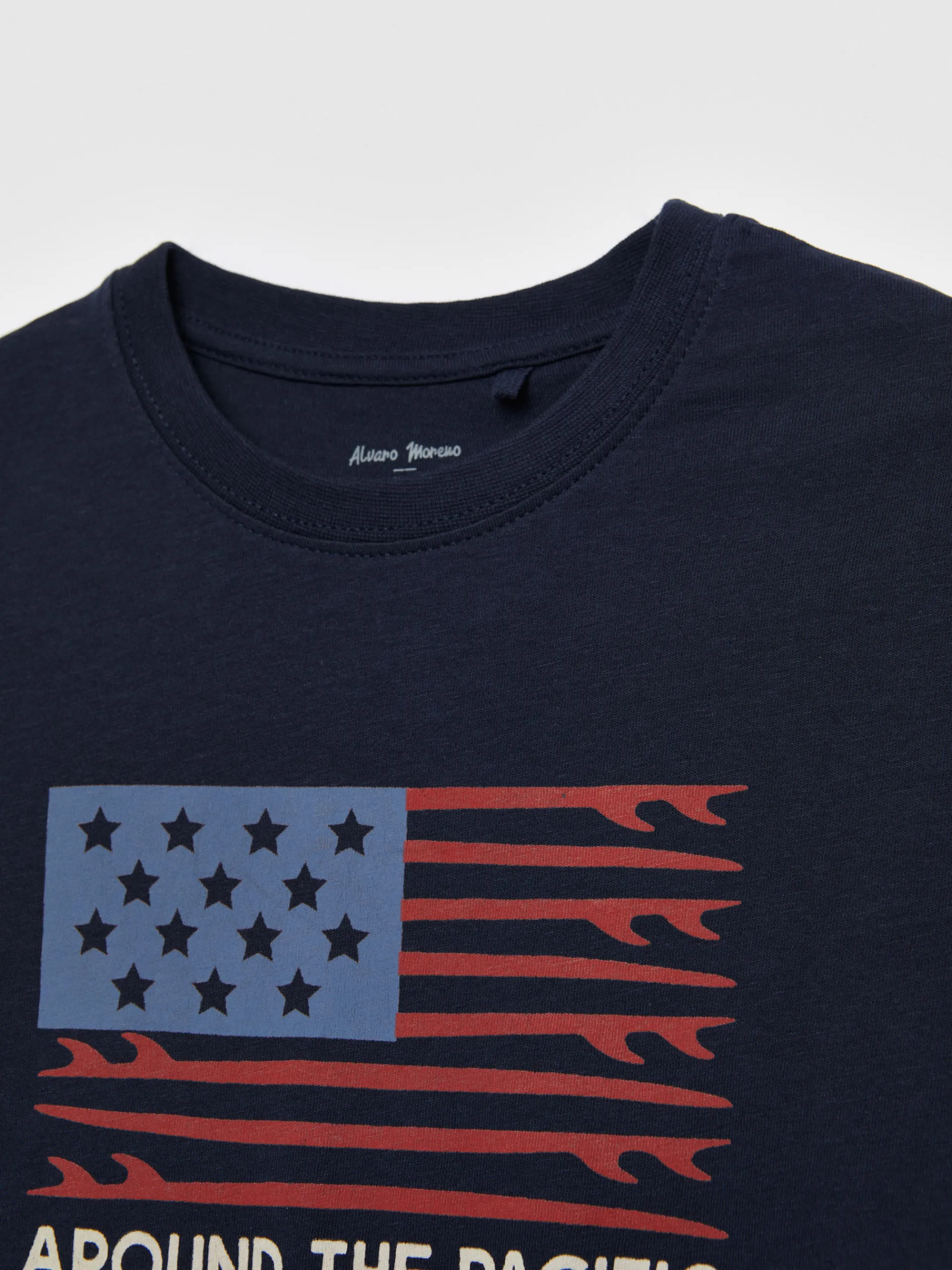 Camisetas-Alvaro Moreno CAMISETA USA KIDS Azul Marino