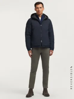 Cazadoras Y Parkas-Alvaro Moreno CAZADORA RATCHED REVERSIBLE | MARRÓN Azul Marino