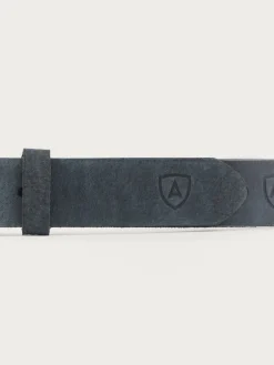 Cinturones-Alvaro Moreno CINTURON LOGO PIEL Azul Marino