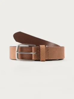 Cinturones-Alvaro Moreno CINTURON LOGO PIEL Camel