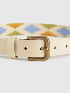 Accesorios-Alvaro Moreno CINTURON PAMPA KIDS Blanco