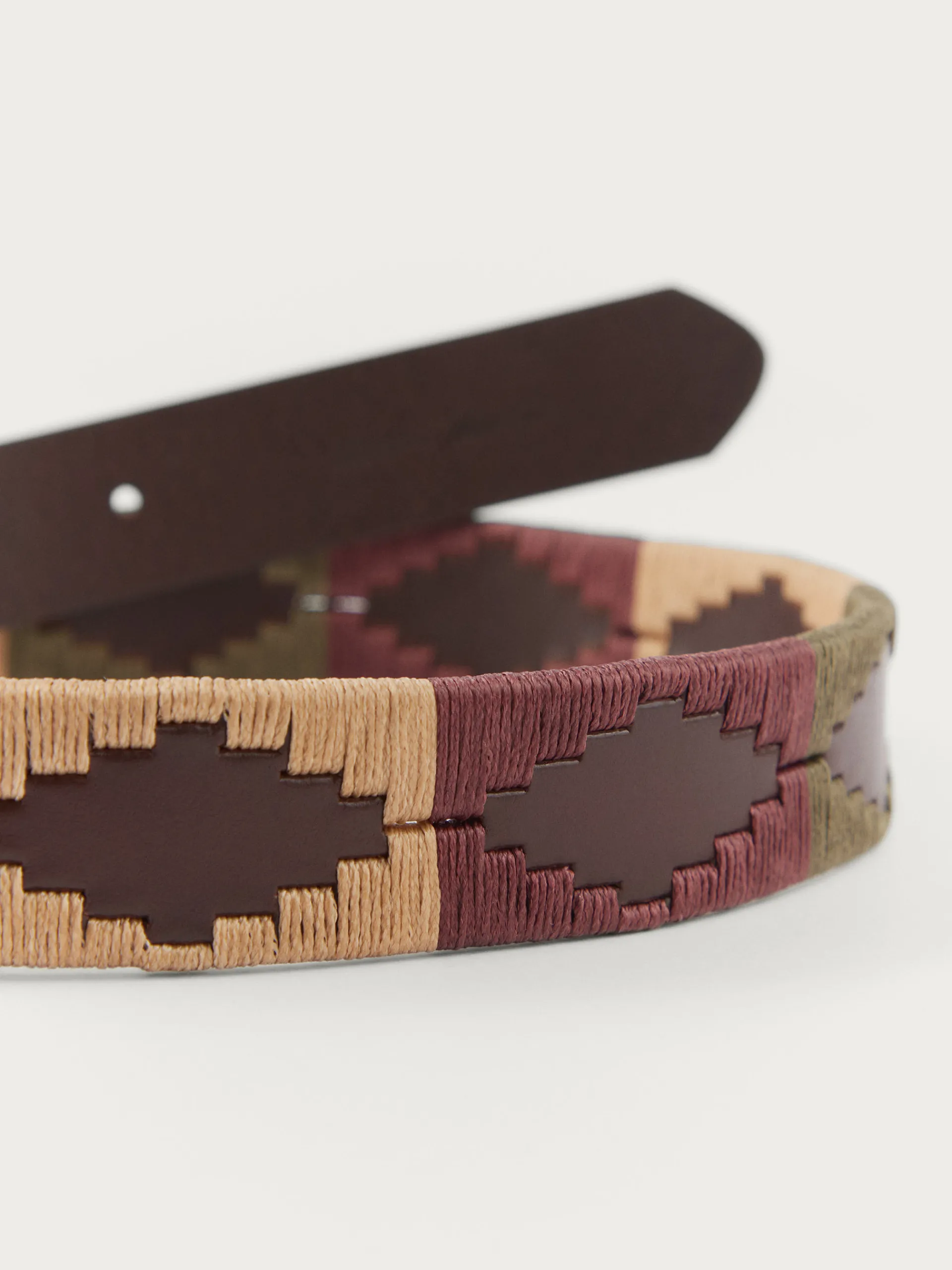 Accesorios-Alvaro Moreno CINTURON PAMPA KIDS Burdeos