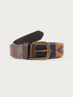 Cinturones-Alvaro Moreno CINTURON PAMPA PIEL Azul