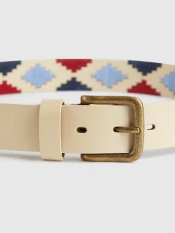 Cinturones-Alvaro Moreno CINTURON PAMPA PIEL Azul Marino