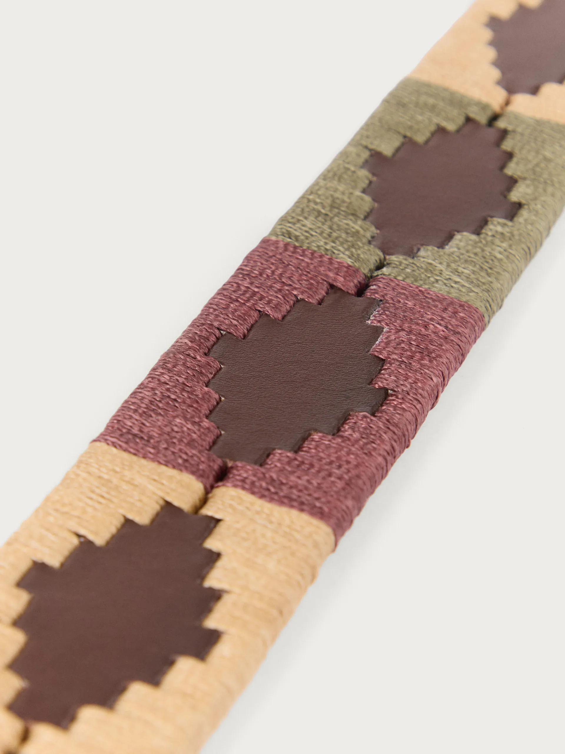 Cinturones-Alvaro Moreno CINTURON PAMPA PIEL Burdeos