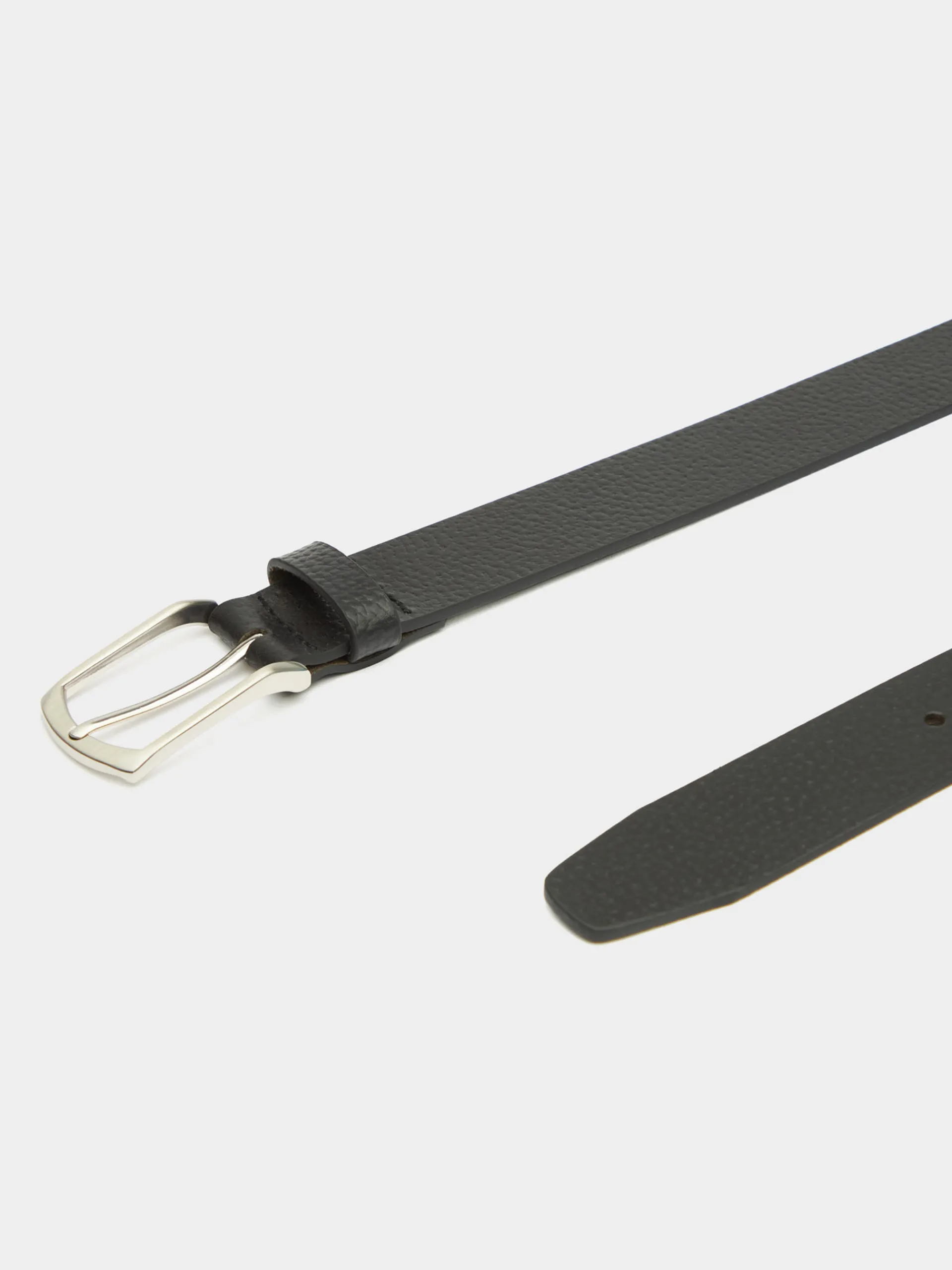 Cinturones-Alvaro Moreno CINTURON PIEL ROUGH Negro