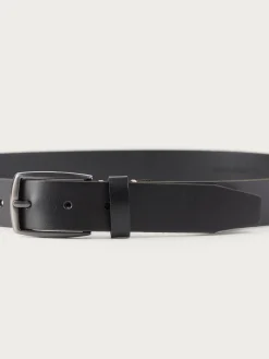 Cinturones-Alvaro Moreno CINTURON PIEL VESTIR Negro