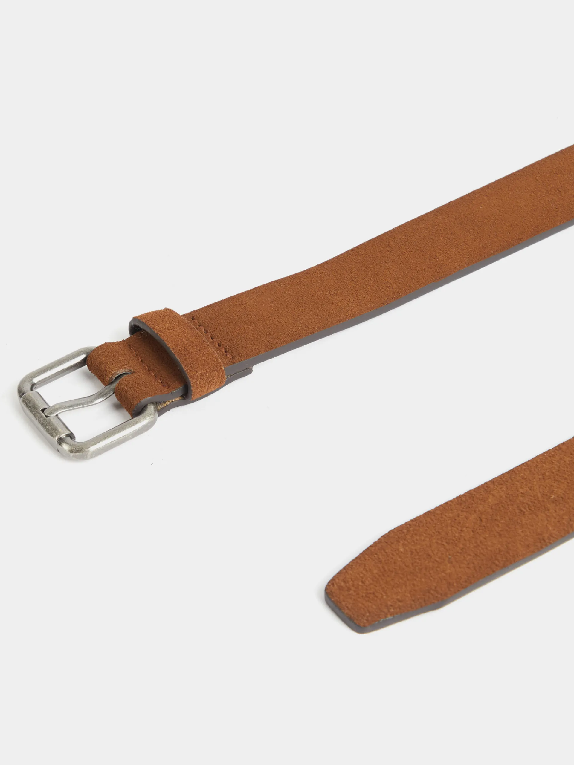 Cinturones-Alvaro Moreno CINTURON SUEDE Camel