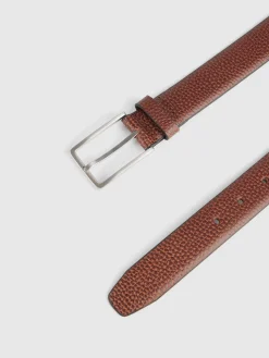 Cinturones-Alvaro Moreno CINTURON VESTIR LEATHER MARRÓN Marrón