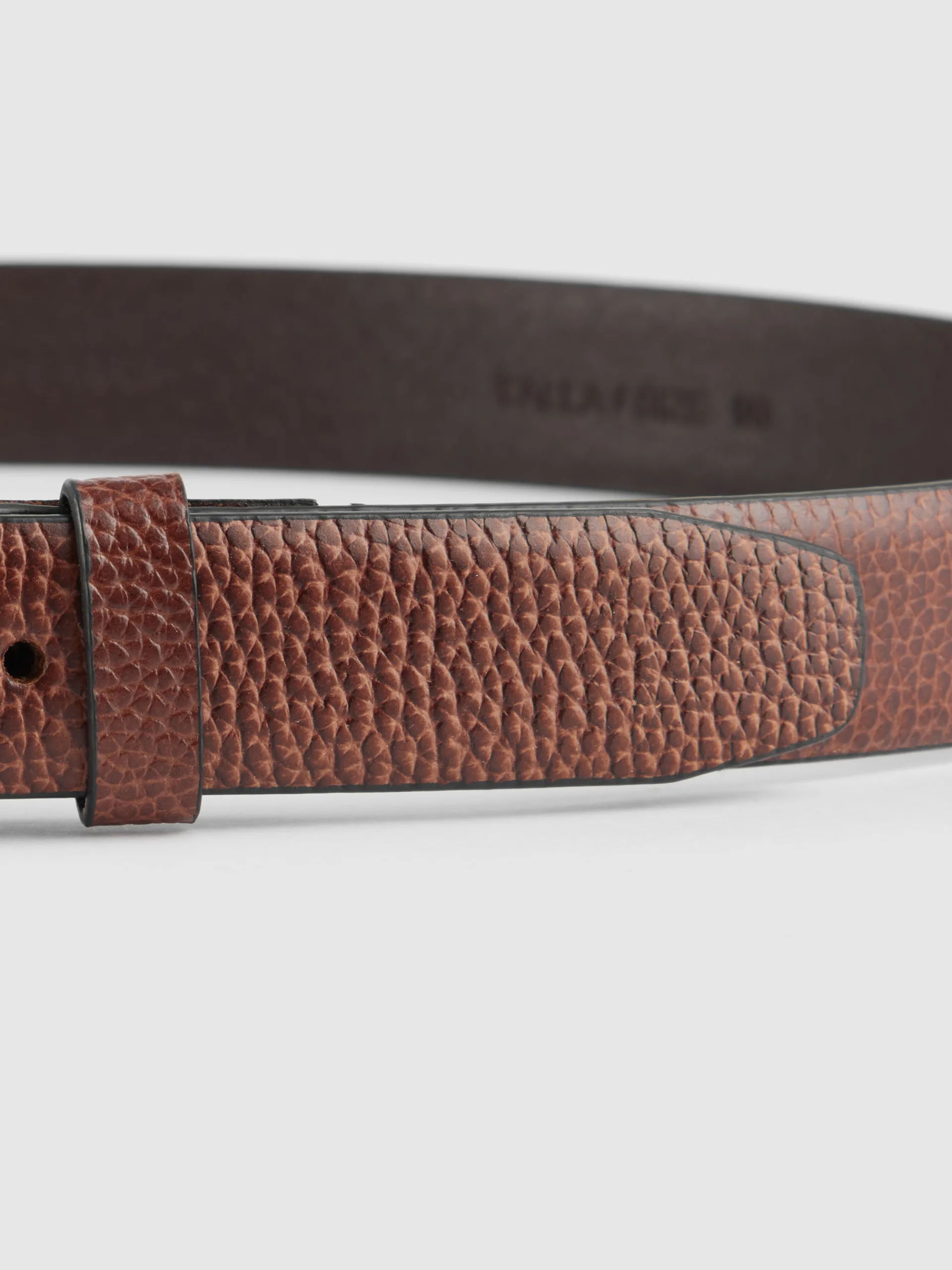 Cinturones-Alvaro Moreno CINTURON VESTIR LEATHER MARRÓN Marrón