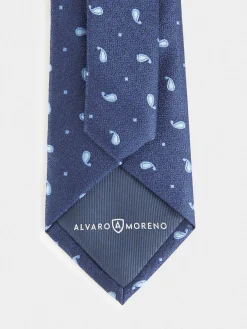 Corbatas|Corbatas-Alvaro Moreno CORBATA JACQUARD MF Azul Marino