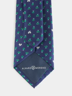 Corbatas|Corbatas-Alvaro Moreno CORBATA JACQUARD MF Azul Marino